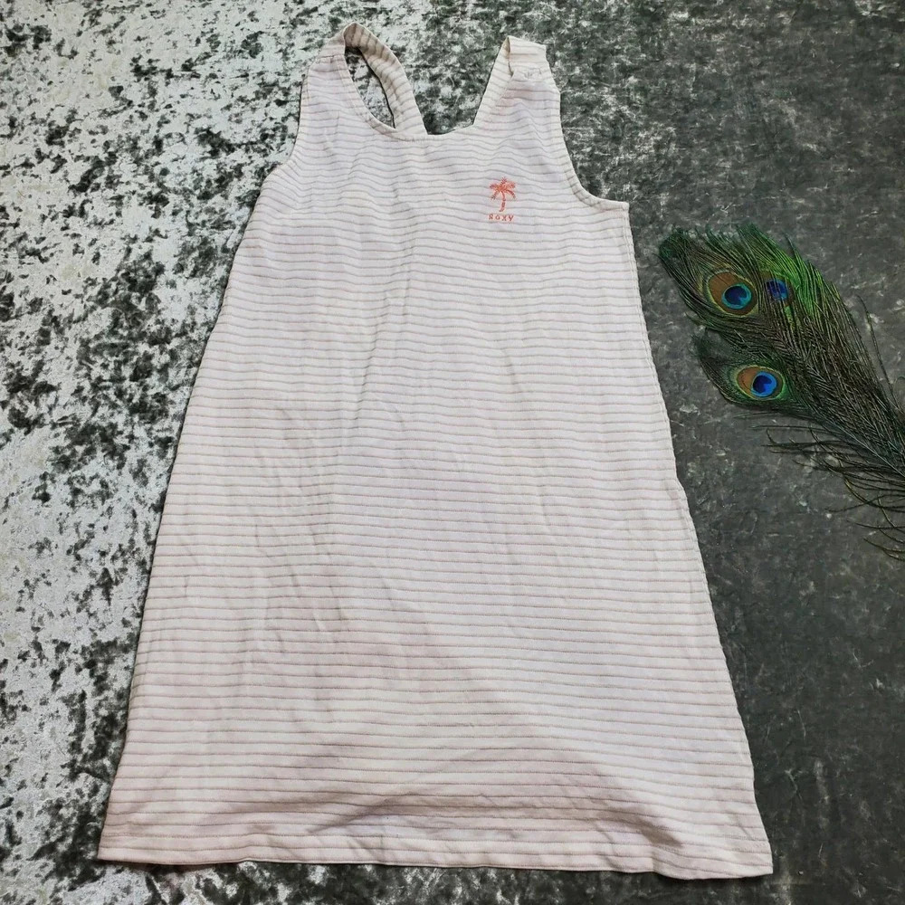 Roxy White Stripe Swim Cover